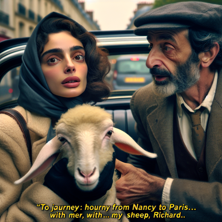 Une touriste demande à un chauffeur de taxi de faire Nancy-Paris… avec son mouton Richard Une touriste demande à un chauffeur de taxi de faire Nancy-Paris… avec son mouton Richard